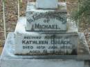 Michael
(husband of Kathlen CUSACK)
10 Jan 1932
aged 81
Kathleen
(wife of Michael CUSACK)
14 Sep 1937
aged 76
Tamborine Catholic Cemetery, Beaudesert