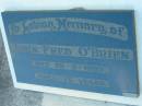 John Fred OBRIEN
26 Sep 1999
aged 75
Tamborine Catholic Cemetery, Beaudesert