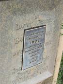 Beth Rowland PERSSE
b: 22 Jul 1916, 17 Jul 1997
(wife of Desmond, mother of Josceline, Burgho, Jenny-Rose)
Tamrookum All Saints church cemetery, Beaudesert