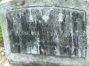 Frederick William BALL
d: 9 Oct 66
Tamrookum All Saints church cemetery, Beaudesert