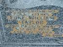 Luke William TAYLOR
9 Oct 1955, aged 72
Rita Irene TAYLOR
1 Sep 1973, aged 85
Tamrookum All Saints church cemetery, Beaudesert
