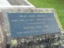 Finlay James MACRAE
b: 12 Jun 1861 d: 26 Jul 1934
(daughter) Heather Mary LONG
b: 29 Apr 1904, d: 10 Oct 1935
Tamrookum All Saints church cemetery, Beaudesert
