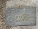 H E BOWERMAN
13 May 1979, aged 80
Tamrookum All Saints church cemetery, Beaudesert