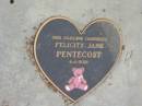 Felicity Jane PENTECOST
4 Jan 2001
Tamrookum All Saints church cemetery, Beaudesert