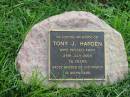 Tony J HARDEN
25 Jul 2003, aged 74
Tamrookum All Saints church cemetery, Beaudesert