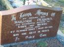 
Marjorie PERKINS,
wife,
mother of Karen & Michael,
died 4 Oct 1989 aged 65 years;
Tea Gardens cemetery, Great Lakes, New South Wales
