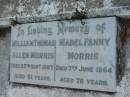 William Thomas Allen MORRIS
25 Sep 1967
aged 81
Mabel Fanny MORRIS
7 Jun 1964
aged 78
The Gap Uniting Church, Brisbane