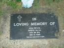 Ada BEVIS
24 Jan 1976
aged 75
The Gap Uniting Church, Brisbane