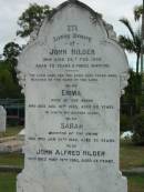 John HILDER
22 Feb 1906
aged 72 yrs and 3 mths
wife
Emma
14 Aug 1923
aged 82
daughter
Sarah
20 Jan 1946
aged 78
John Alfred HILDER
19 May 1960
aged 53
The Gap Uniting Church, Brisbane