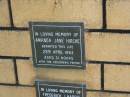 Amanda Jane HIRCHE
28 Apr 1963
aged 31 hours
The Gap Uniting Church, Brisbane