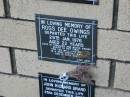 Ross Dee OWINGS
29 Jan 1976
aged 22
The Gap Uniting Church, Brisbane
(love Anne)