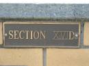 Section XVI D
The Gap Uniting Church, Brisbane