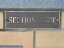 Section XVI E
The Gap Uniting Church, Brisbane
