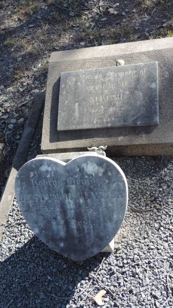 Mervyn M KENTISH  | b: 1922  | d: 1925  |   | The Gums Cemetery  | 