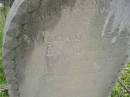 William BARRISKILL,
died April 1898;
Eliza BARRISKILL,
died Nov 1899;
Tiaro cemetery, Fraser Coast Region