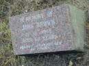 John BROWN,
died 21-10-1945 aged 60? years;
Tiaro cemetery, Fraser Coast Region