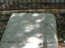 Warren WEEDON
born in England 7-9-1848
died at Brisbane 27-8-1926
aged 77 yrs
Eldest son of
Richard Warren WEEDON,
Tingalpa Christ Church (Anglican) cemetery, Brisbane