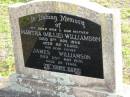 Martha (Millie) WILLIAMSON
9 Nov 1966 aged 82
James WILLIAMSON
25 May 1970 aged 89
Toogoolawah Cemetery, Esk shire