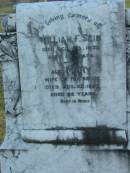 William F SEIB
28 Dec 1922 aged 62
(wife) Mary SEIB
28 Aug 1922 aged 62
Toogoolawah Cemetery, Esk shire