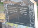 Kate BONEHAM, wife mother,
1863 - 1931;
William BONEHAM, husband,
1861 - 1942;
Toogoolawah Cemetery, Esk shire