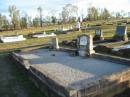 Arthur John BROWN, husband father,
died 28 Dec 1957;
Gertrude Lindsay BROWN, wife mother,
died 26 April 1967;
Frederick G. BROWN,
died 1933;
Hannah E. BROWN,
died 1933;
their children;
Florence G. died 1926;
Russell W.A. died 1930;
Frederick K. James George killed in action 1916;
Toogoolawah Cemetery, Esk shire