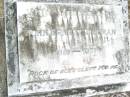 John Ernest ZILLMAN,
1881 - 1971;
Upper Caboolture Uniting (Methodist) cemetery, Caboolture Shire