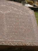 
Annie HART,
mother,
died 13 June 1954 aged 81 years;
John Francis HART,
father,
died 12 May 1951 aged 78 years;
Upper Coomera cemetery, City of Gold Coast
