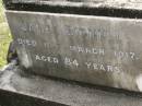 
James BIGNELL,
died 10 March 1917 aged 84 years;
Upper Coomera cemetery, City of Gold Coast
