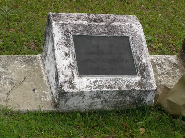 Kenneth James MACKLAN,  | husband father,  | 25-6-23 - 4-3-83;  | Upper Coomera cemetery, City of Gold Coast  | 