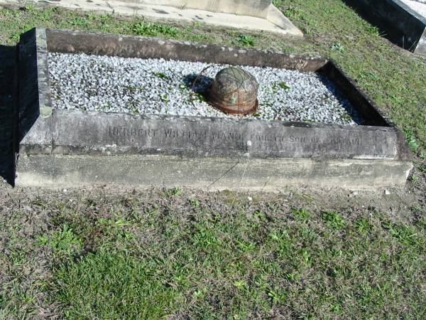 Herbert William MANN,  | fourth son of Captain  | Gother Kerr MANN of  | Greenwich Sydney NSW,  | died 20 April 1936 aged 78 years;  | Woodford Cemetery, Caboolture  | 