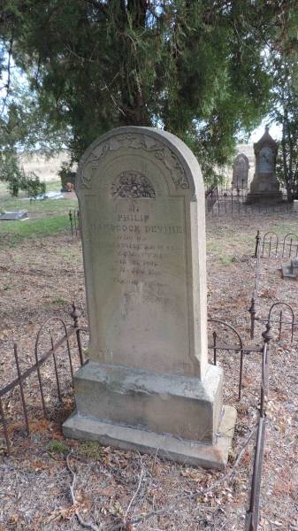 Philip Handcock DEVINE  | d: 31 Dec 1892 aged 14 (drowned at Lemon Tree)  |   | Yandilla All Saints Anglican Church with Cemetery  |   | 