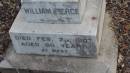 William Pierce
d: 23 Feb 1907 aged 60
Yandilla All Saints Anglican Church with Cemetery