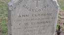 Charlotte Ann ELBORNE
d: 12 Apr 1887 aged 27
wife of G.W. ELBORNE
Yandilla All Saints Anglican Church with Cemetery