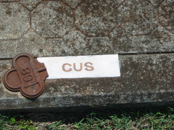 Mervin Andrew (Gus) KRUGER,  | husband daddy,  | died 9 Nov 1961 aged 39 years;  | Yarraman cemetery, Toowoomba Regional Council  | 